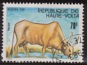 Burkina Faso - 1981 - Fauna - 40 FR - Multicolor - Fauna, Cow - Scott 581 - Upper Volta Protected Species Cow - 0